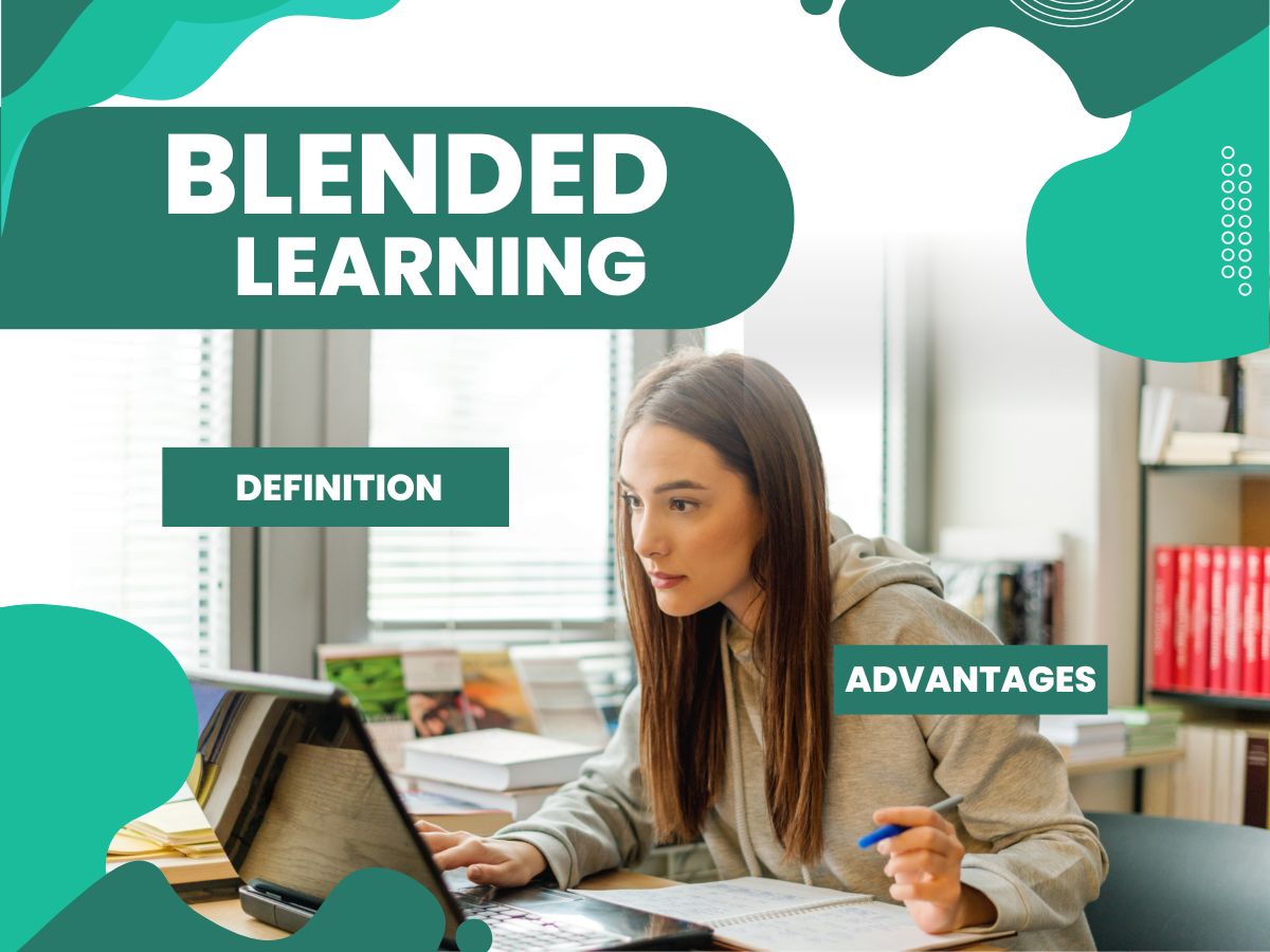 A girl is using laptop as a part of blended learning blended learning blended learning meaning what is blended learning blended learning examples blended learning models blended learning blended learning meaning what is blended learning blended learning examples blended learning models