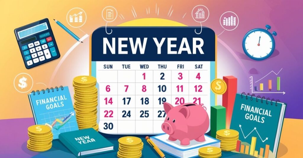 An image of a calendar 2025.It shows the financial prosperity for teachers