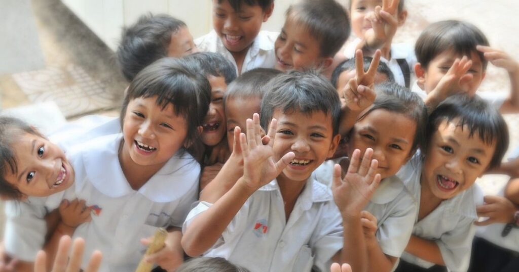 An image of group of students. This image shows the UNESCO Report