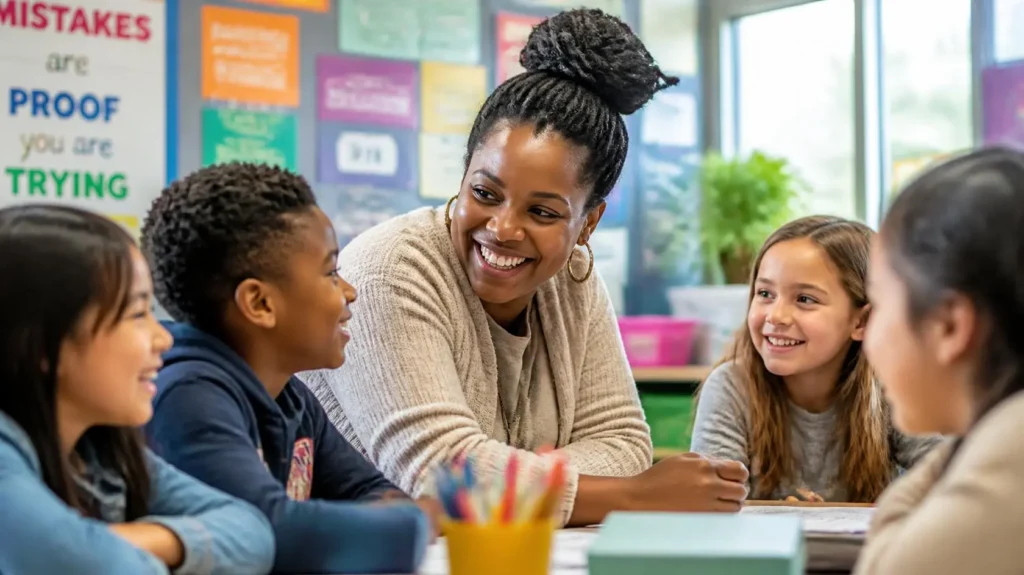 Teacher helping students regain interest in learning in a modern classroom
student engagement
how to motivate students to learn
student motivation
engaging classroom strategies,
improve student interest in learning,
teacher strategies for student engagement,