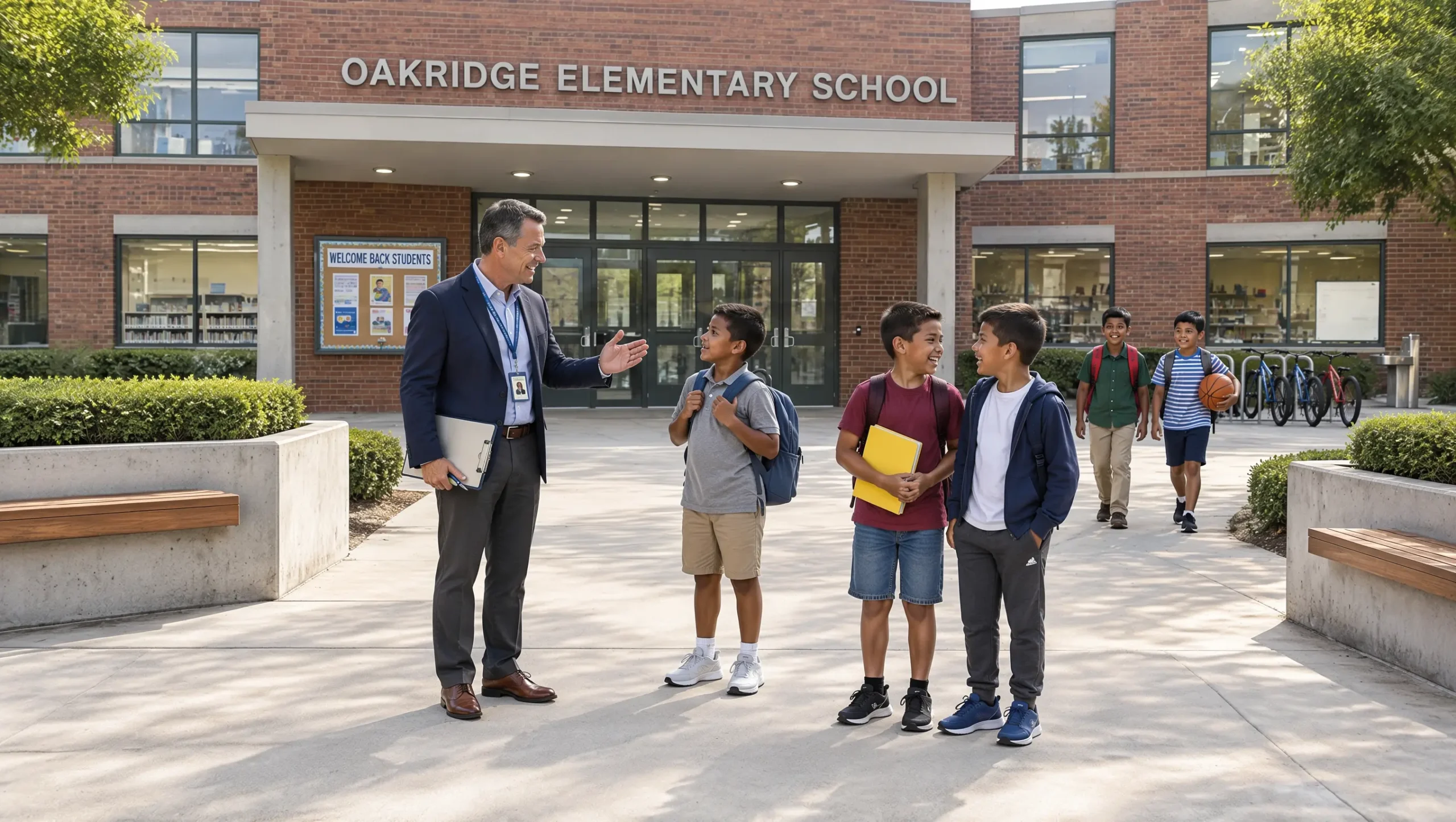 Daily leadership reflection checklist featuring 15 questions for modern school principals to improve school management, teacher support, student well-being, and instructional leadership.