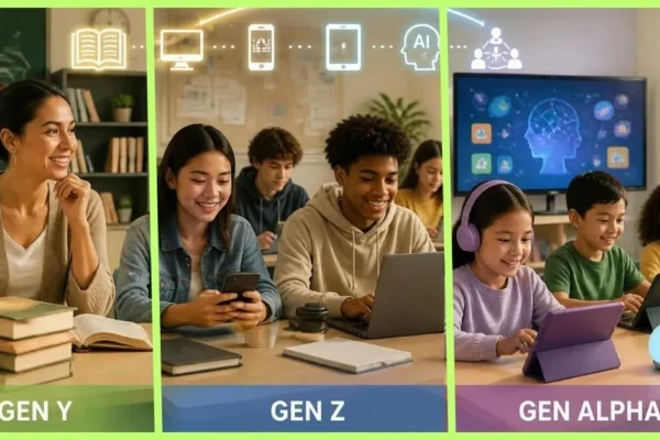 Gen Y, Gen Z and Gen Alpha characteristics for teachers