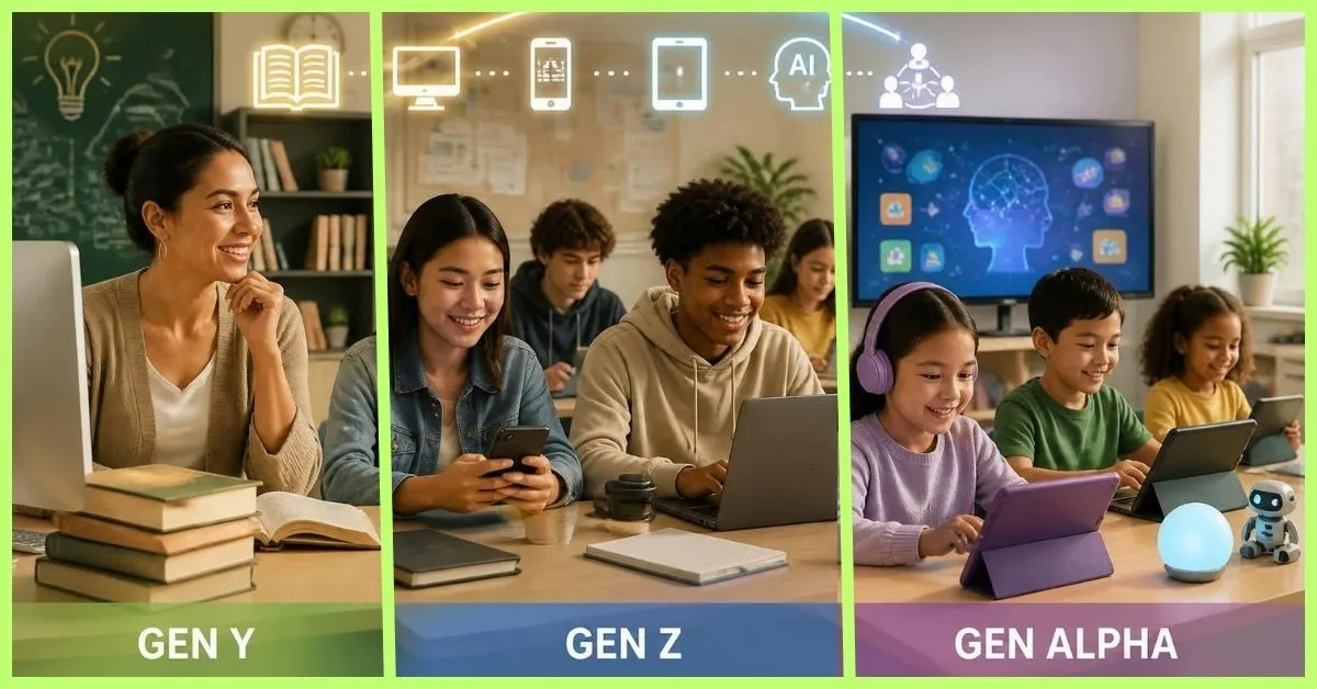 Gen Y, Gen Z and Gen Alpha characteristics for teachers
