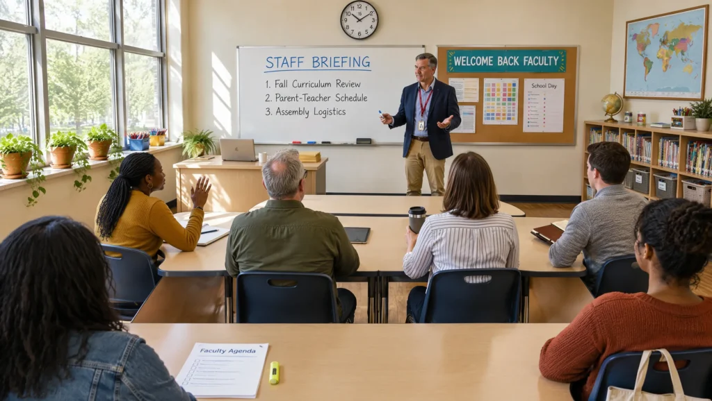 A school principal demonstrating visionary leadership in a modern educational environment.
Visionary Leadership, School Principal, Educational Leadership, School Management, School Improvement, EduTHOUGHTS