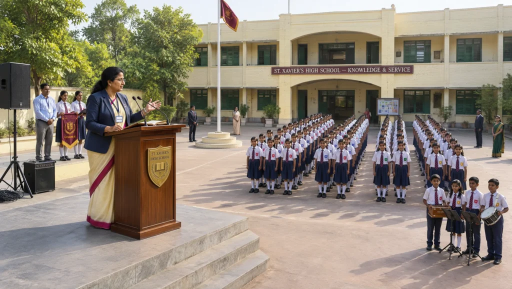 A school principal demonstrating visionary leadership in a modern educational environment.
Visionary Leadership, School Principal, Educational Leadership, School Management, School Improvement, EduTHOUGHTS